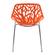Asbury Modern Orange Dining Chair w/Chromed Legs (Set of 2) by LeisureMod