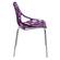 Asbury Modern Purple Dining Chair w/Chromed Legs (Set of 2) by LeisureMod
