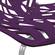 Asbury Modern Purple Dining Chair w/Chromed Legs (Set of 2) by LeisureMod