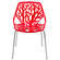 Asbury Modern Red Dining Chair w/Chromed Legs by LeisureMod