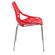 Asbury Modern Red Dining Chair w/Chromed Legs by LeisureMod