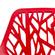 Asbury Modern Red Dining Chair w/Chromed Legs (Set of 4) by LeisureMod