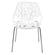 Asbury Modern White Dining Chair w/Chromed Legs (Set of 4) by LeisureMod