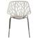 Asbury Modern White Dining Chair w/Chromed Legs (Set of 4) by LeisureMod