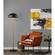 Cap Black & Antique Brass Floor Lamp by Adesso Furniture