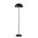 Cap Black & Antique Brass Floor Lamp by Adesso Furniture