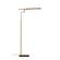 Barrett LED Floor Lamp (Walnut/Brass) by Adesso Furniture