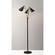 Nadine 3-Arm Floor Lamp (Black/Brass) by Adesso Furniture