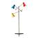 Lyle 3-Arm Floor Lamp Brass w/Primary Colors by Adesso Furniture