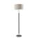 Hamilton Floor Lamp Black Wood w/Brushed Steel by Adesso Furniture