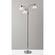 Presley 3-Arm Floor Lamp - Polished Nickel (Polished Nickel) by Adesso Furniture