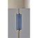 Delilah Floor Lamp Antique Brass & Blue Glass by Adesso Furniture