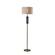 Delilah Floor Lamp Antique Brass & Blue Glass by Adesso Furniture
