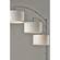 Cabo Brushed Steel Arc Lamp by Adesso Furniture