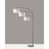 Cabo Brushed Steel Arc Lamp by Adesso Furniture