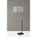 Flora Black & Brushed Steel Floor Lamp by Adesso Furniture