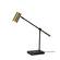 Collette AdessoCharge LED Desk Lamp (Black/Brass) by Adesso Furniture
