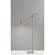 Collette LED Floor Lamp (Brushed Steel) by Adesso Furniture