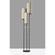 Trio Black Shelf Floor Lamp by Adesso Furniture