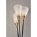 Dixon 3 Light Torchiere Black w/Antique Brass by Adesso Furniture