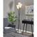Dixon 3 Light Torchiere Black w/Antique Brass by Adesso Furniture