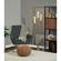 Pierce LED Floor Lamp Antique Brass by Adesso Furniture