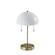 Bowie Antique Brass & White Table Lamp by Adesso Furniture