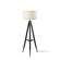 Warren Black Shelf Floor Lamp by Adesso Furniture