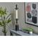 Flair Black Table Lamp w/Antique Brass Led by Adesso Furniture