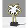 Infinity Black Neon Palm Wall Lamp by Adesso Furniture