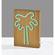 Wood Natural Wood Finish Framed Neon Palm Wall Lamp by Adesso Furniture