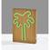 Wood Natural Wood Finish Framed Neon Palm Wall Lamp by Adesso Furniture