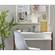 Wood Natural Wood Finish Framed Neon Palm Wall Lamp by Adesso Furniture