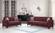 Armada Burgundy Fabric Loveseat by Alpha Furniture