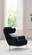 Barcelona Black Fabric Tufted Chair by Alpha Furniture