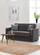 Dykman Brown Fabric Loveseat by Alpha Furniture