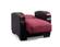 Elegance Burgundy Polyester Chair by Alpha Furniture