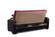 Elegance Burgundy Polyester Sofa by Alpha Furniture