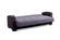 Elegance Gray Polyester Sofa by Alpha Furniture