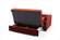 Elegance Orange Microfiber Sleeper Sofa by Alpha Furniture