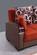 Elegance Orange Polyester Sofa by Alpha Furniture