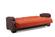 Elegance Orange Polyester Sofa by Alpha Furniture