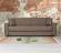 Fatima Light Brown Fabric Sofa Bed by Alpha Furniture