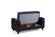 Istanbul Dark Gray Velvet Fabric Loveseat by Alpha Furniture