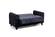 Istanbul Dark Gray Velvet Fabric Loveseat by Alpha Furniture