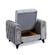 Istanbul Light Gray Velvet Fabric Chair by Alpha Furniture
