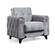 Istanbul Light Gray Velvet Fabric Chair by Alpha Furniture