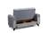Istanbul Light Gray Velvet Fabric Loveseat by Alpha Furniture