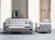 Istanbul Light Gray Velvet Fabric Loveseat by Alpha Furniture