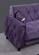 Istanbul Purple Velvet Fabric Sofa by Alpha Furniture